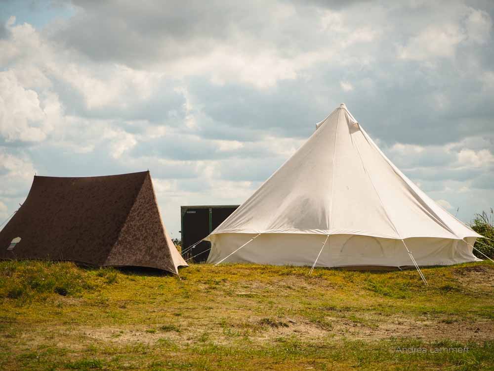 Zelte auf Spiekeroog, Sturmzelte