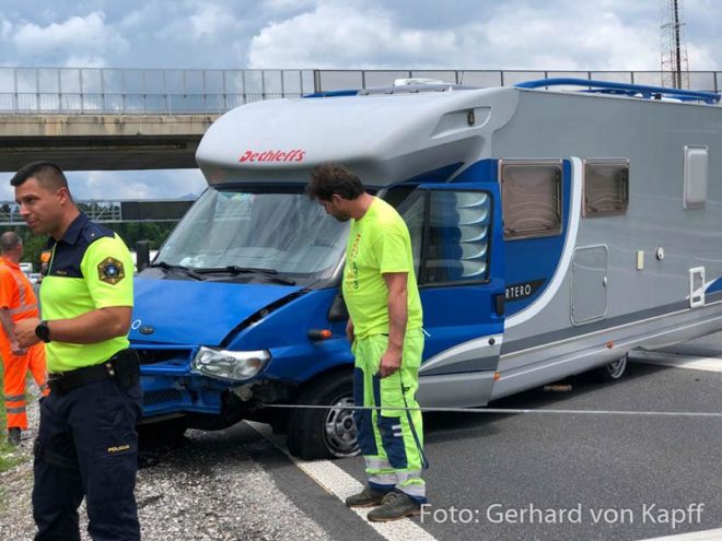 Unfall auf der slowenischen Autobahn