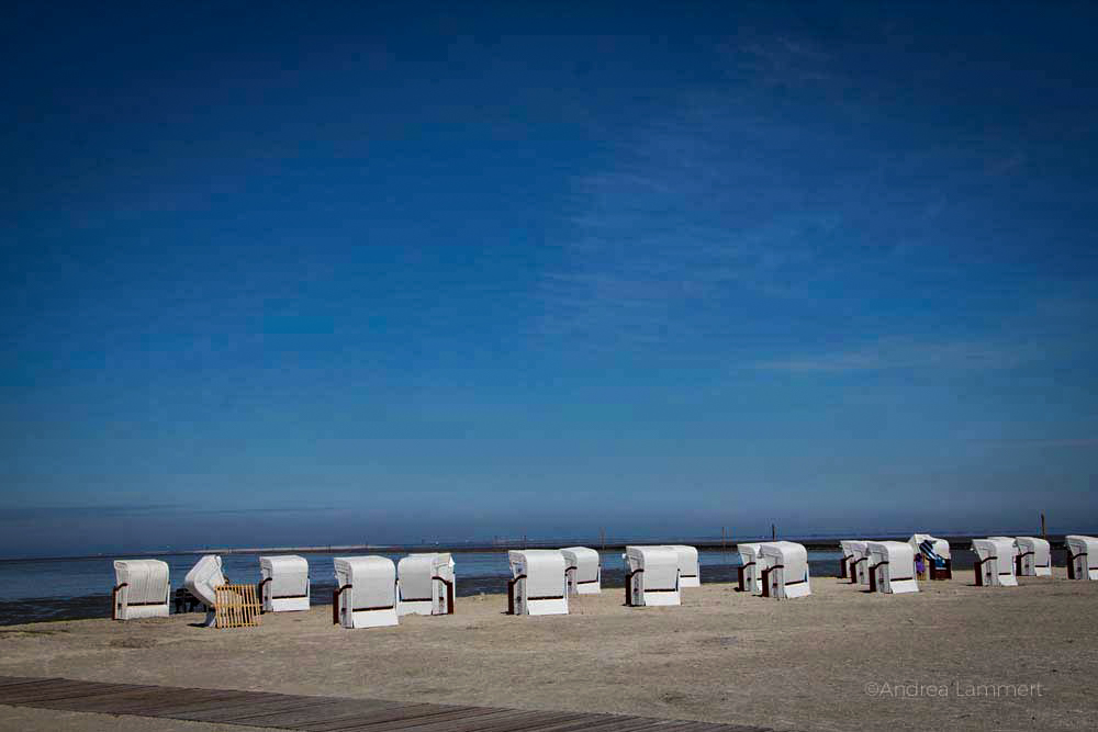 Harlesiel strand mit dem Wohnmobil