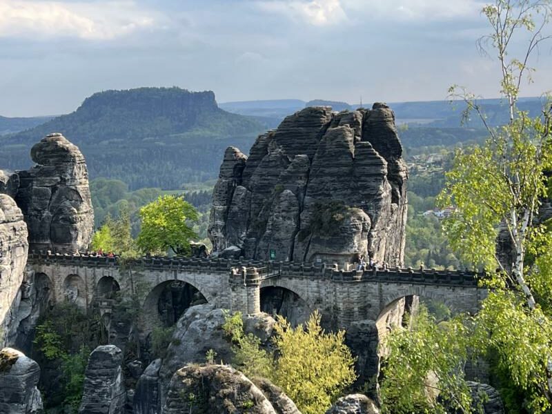 Die Bastei. Unterwegs im Elbsandsteingebirge bei Dresden. Foto: Gerhard von Kapff