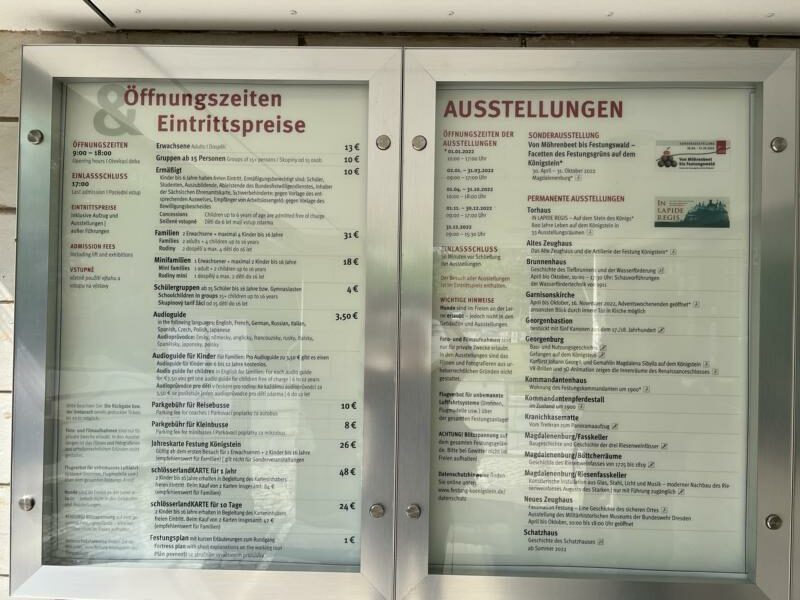 Festung Königstein. Unterwegs im Elbsandsteingebirge bei Dresden. Foto: Gerhard von Kapff