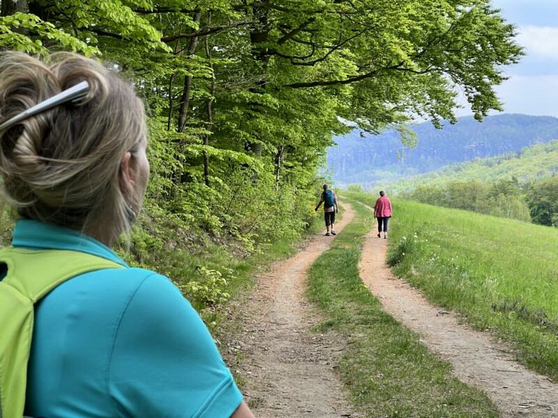 Unterwegs im Elbsandsteingebirge bei Dresden. Foto: Gerhard von Kapff