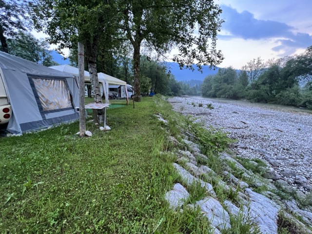 Slowenien, Sava Bohinjka, Camping Danica