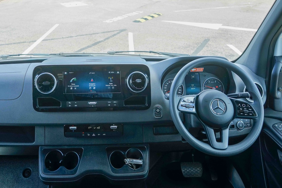 Angenehmes Fahren: Der Maui-Camper ist auf einer Mercedes-Basis aufgebaut.