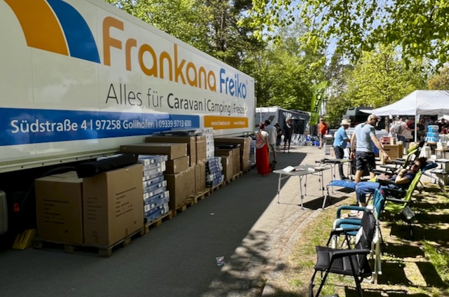 Mitorganisator Frankana Freiko war mit dem eigenen Truck da. Fränkische Camper Tage. SeeCamping Langlau. Foto: Gerhard von Kapff
