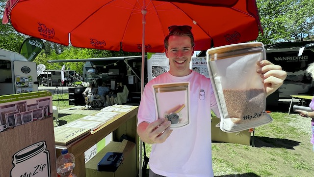 Coole Idee: Zip-Beutel von My Zip anstatt sperriger Aufbewahrungsdose. Fränkische Camper Tage. SeeCamping Langlau. Foto: Gerhard von Kapff
