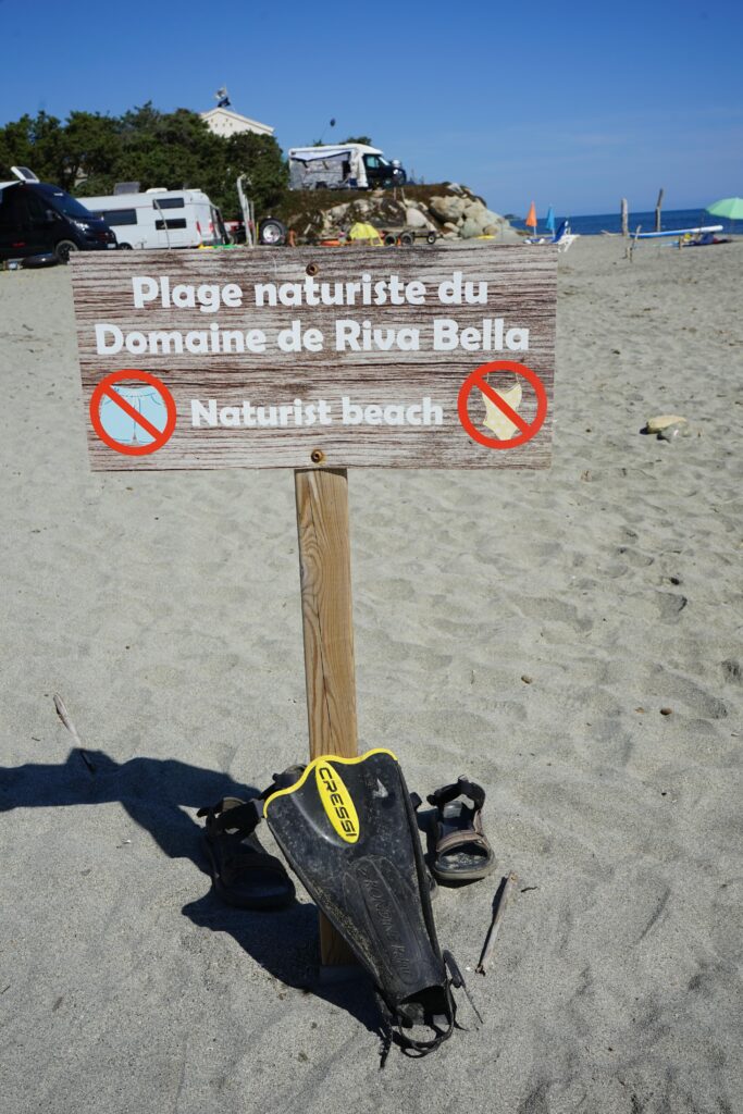 FKK-Campingplatz Domaine de Riva Bella auf Korsika. Foto: Gerhard von Kapff
