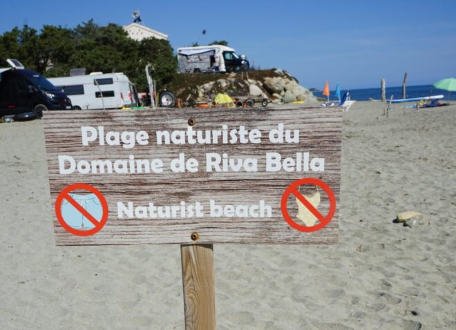 FKK-Campingplatz Domaine de Riva Bella auf Korsika. Foto: Gerhard von Kapff